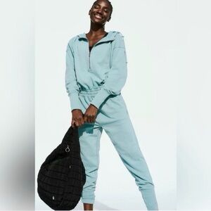 🌟 Free People Movement Training Day Jumpsuit Teal Athletic One-Piece Size Small